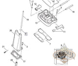 Buell 1995-2010 XB, Blast, & Tuber Upper Push Rod Cover O-Ring (L6B) diagram