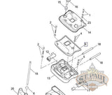 17353 89C Genuine Buell 1995 2006 Xb Tuber Blast Rocker Box Lower Gasket L6C Gaskets
