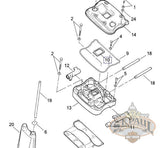 Buell Inner Rocker Cover Gasket installation diagram