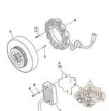 2720 Genuine Buell Stator Bolt With Lock Patch L5B Gaskets