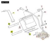 Y0101.02A8 Genuine Buell Battery Pad Firebolt And 1125 Models (U10A+) Body