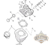 Buell 1995-2010 XB, Tuber & Blast Cylinder Head Gasket diagram