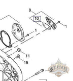 Buell Primary Cover Inspection Cover Gasket (G11C) diagram