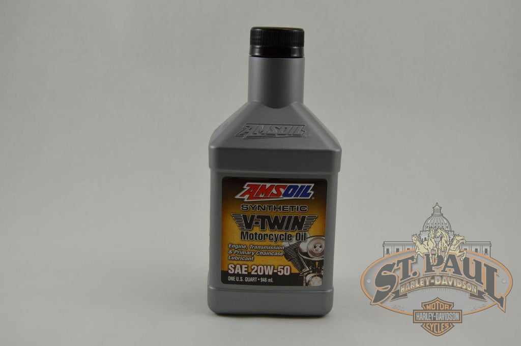 20W 50 Amsoil Synthetic V Twin Motorcycle Oil Engine
