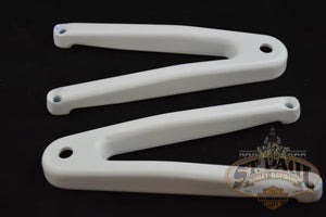 N0405 Kyj Genuine Buell White Passenger Footpeg Mounts Pair X1 Lightning U10E