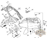 M0612.1Adybt Genuine Buell Left Tail Section For Xb Lightning Models Chassis