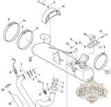 S1116 02A8 Genuine Buell Front Muffler Strap B3P Exhaust